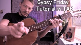Gypsy Friday - Townes Van Zandt - Guitar Tutorial + Lesson w/ TAB - Travis Picking / Finger style