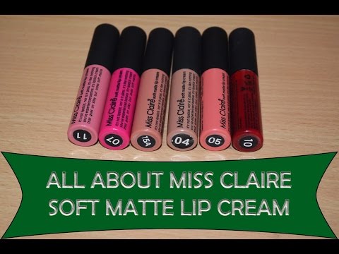 Where to buy : Miss Claire Soft Matte Lip Creams in India | Review+Swatches