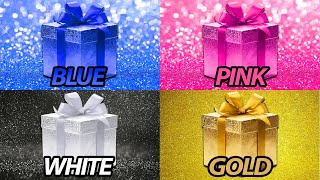 Choose Your Gift! 🎁 Blue, Pink, White or Gold 💙💗🤍⭐️ #chooseyourgift