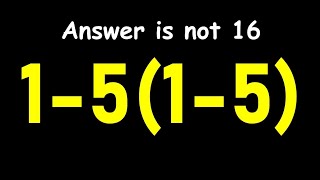 Most People Get This Math Question Wrong!