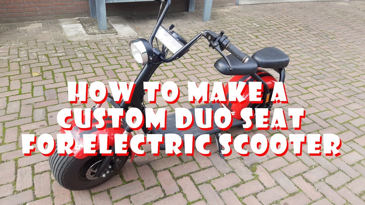 Mijn elektrische scooter, step. Custom duozit Igoo, LT019, Coolrider,  Citycoco, Rubrider - YouTube