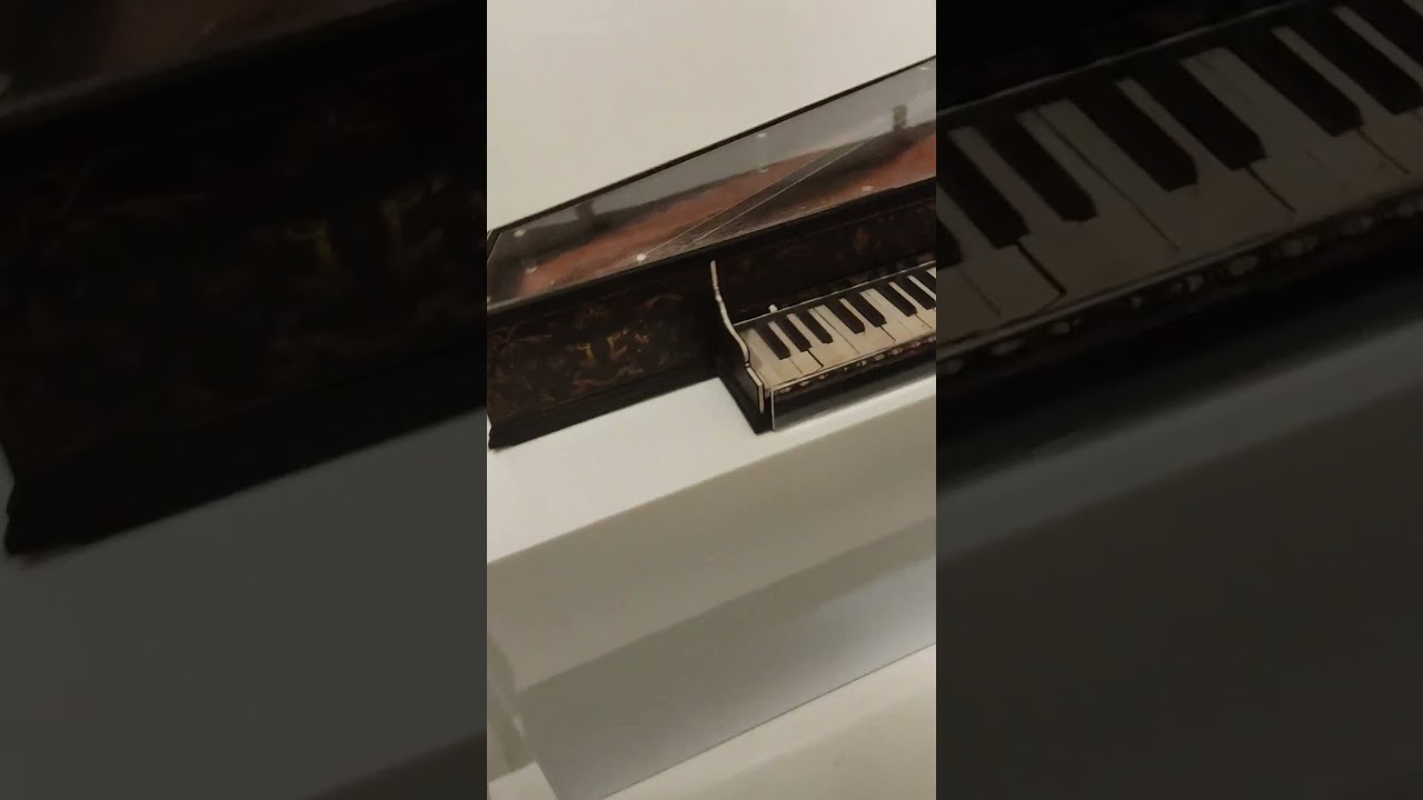 Virginal (Harpsichord) by Marco Jadra, Italy, 1568 on display at the V&A Museum in London 
