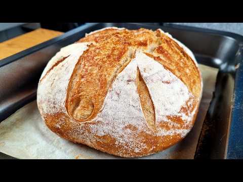 Never Buy Bread Again! The Easiest 4-Ingredient Daily Bread (No Kneading)