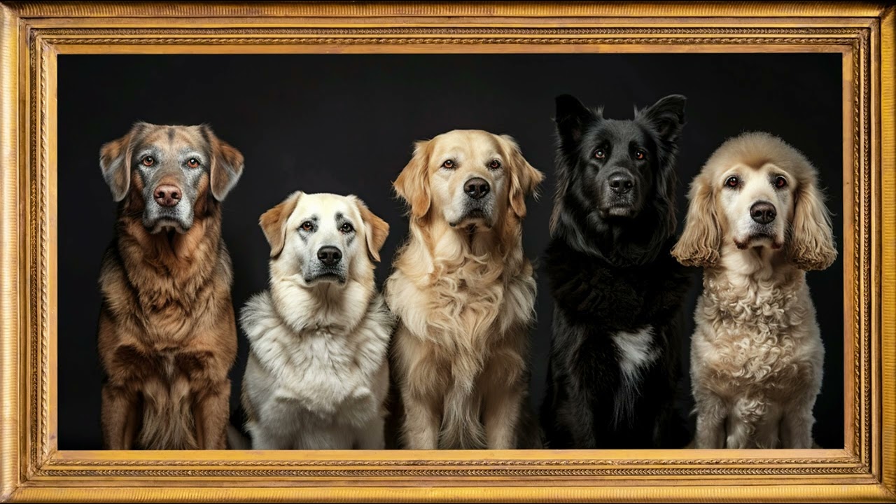 4K Dog Wall Art for Samsung Frame TV 🐾 | 2 Hour Elegant TV Art | Home Decor