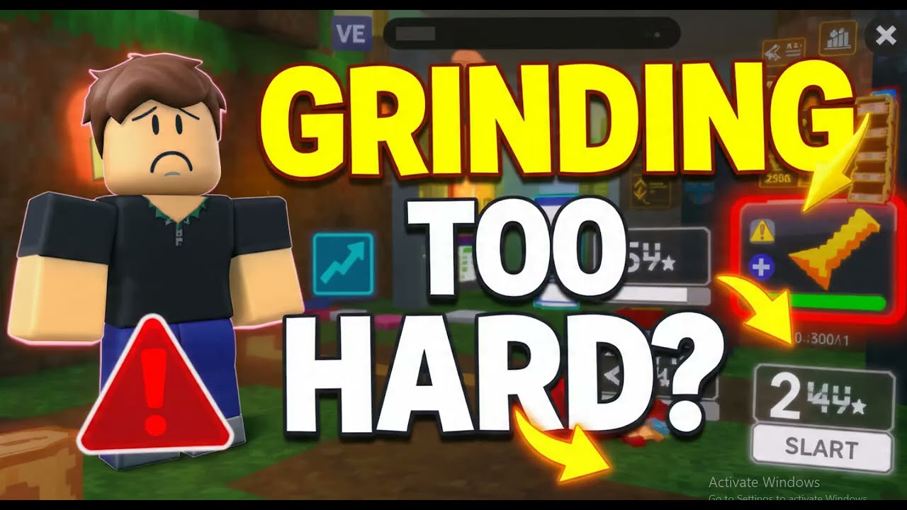 How to solve difficulty grinding games like old Bubble Gum Simulator or Ninja Legends on Roblox
