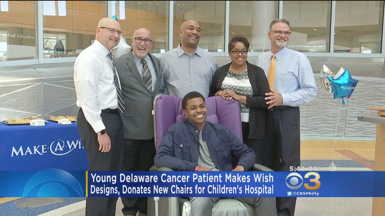 Cancer Patient Uses Make A Wish To Donate Lounge Chairs At Hospital