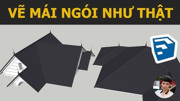 Cách vẽ mái ngói Fuji bằng Profile Builder 4 phức tạp trong Sketchup