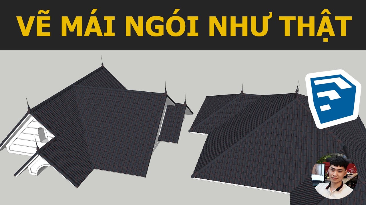 Cách vẽ mái ngói Fuji bằng Profile Builder 4 phức tạp trong Sketchup ...