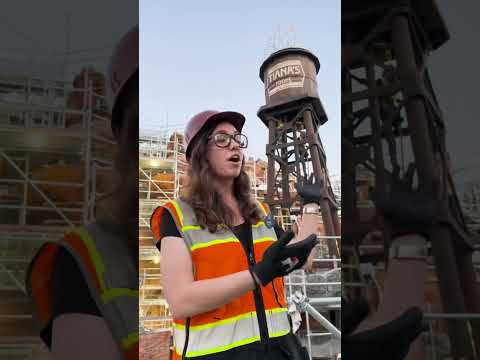 The #Disney Imagineers really got us in the feels with the details on Tiana's water tower 🥹✨ #Shorts