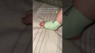 We love our owlet sock 🥰🧦 #1sttimemom #momtok