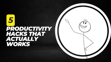 5 Productivity hacks that actually works