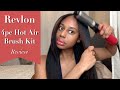 Curly Hair to Straight Hair | Revlon 4pc Hot Air Brush Kit Review | Straightening Natural 3C-4A Hair