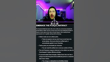 Artifact Mods will be PASSIVE/INTRINSIC for Guardians | Destiny 2 Lightfall