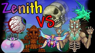 Zenith vs ALL Bosses + Events | Terraria 1.4 | MASTER MODE