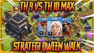 Strategi QweenWalk Lavaloon Th 9 ! TH 9 VS TH 10 MAX | Clash Of Clans