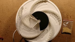 Inside an electric fly trap.