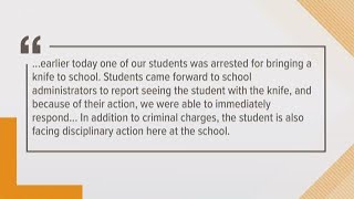 Virginia Beach student brings knife to school