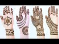 New Latest easy mehndi design for hands Simple henna design 2021 Mehendi design front hand