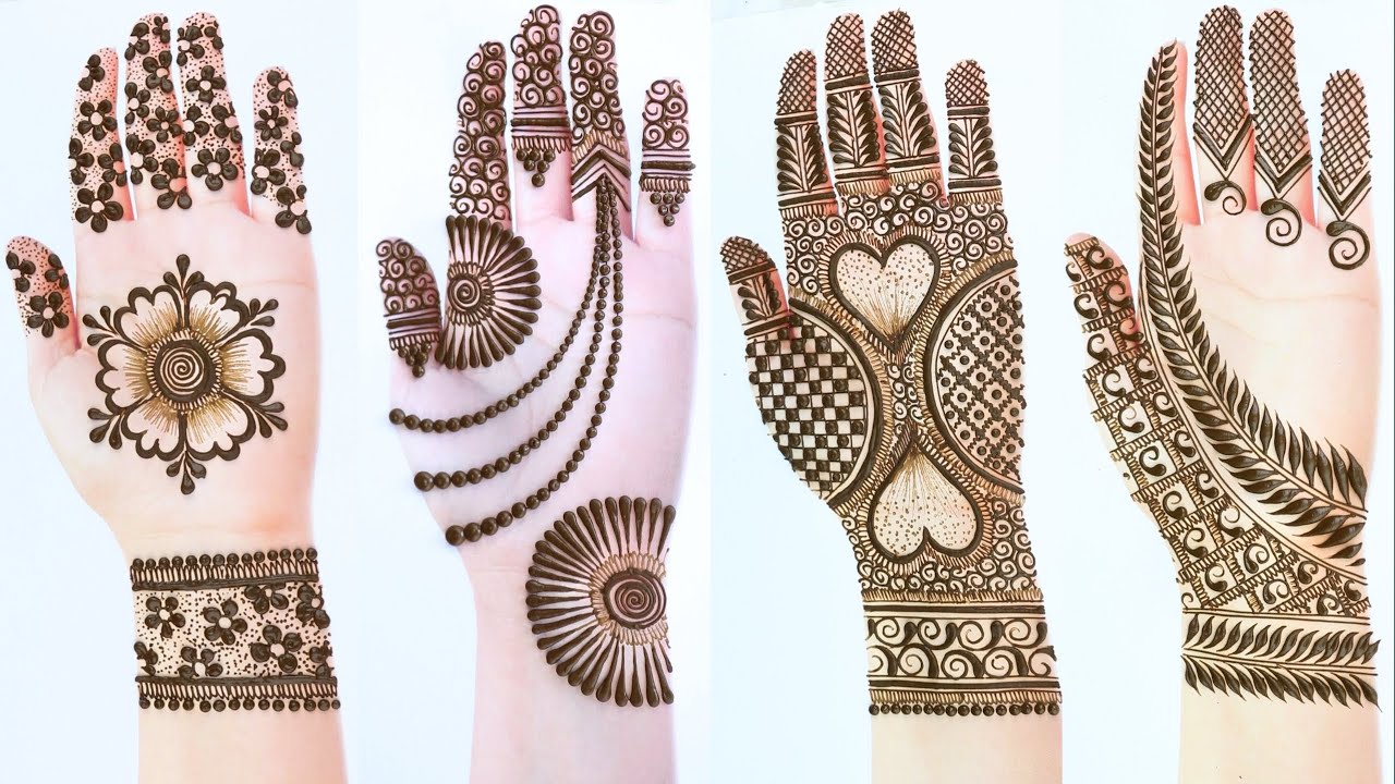 New Latest easy mehndi design for hands Simple henna design 2021 ...