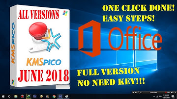 Activate Microsoft Office 365/ALL VERSIONS in  just one click  (KMSPICO portable) - liscensing free