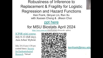 Seminar SERIES - Ken Frank, PhD