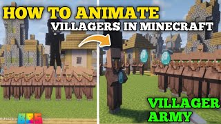 How to ANIMATE VILLAGERS in MINECRAFT | BLOCKBUSTER STUDIO | How to make Videos like GROX