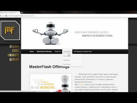 WordPress for Beginners Tutorial, Learn WordPress, WordPress Lessons