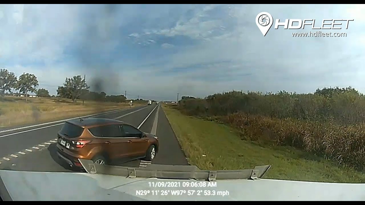U-Turn Collision Caught on Dash Cam - YouTube
