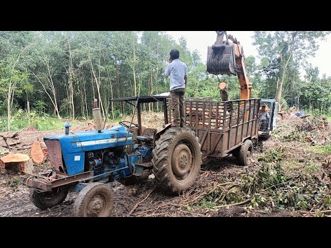 Video Máy Cày Ford 4000 bo cây khối xà cừ - youtube
