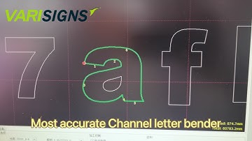 The most accurate channel letter bending machine for outdoor big 3D sign letters 200mm or 8