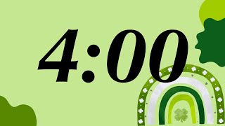 4 Minute Cute St. Patrick's Day Timer (Bells Alarm at End)