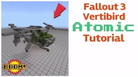 Fallout 3 minecraft US army Vertibird MK I Atomic tutorial!