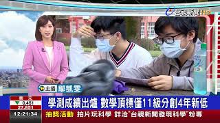 學測成績出爐數學頂標僅11級分創4年新低
