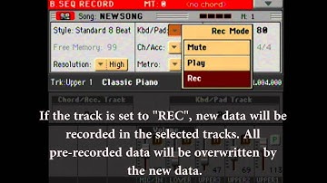 Korg PA3x-Sequencer Mode-Backing Sequence (Quick Record) Part 1