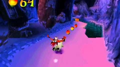 Crash Bandicoot 2: Cortex Strikes Back - Stage 13: Bear Down (100% Completed)
