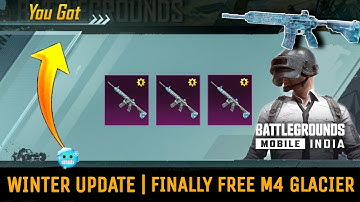 Winter Update😍Free M4 Glacier Back In BGMI- SAMSUNG,A3,A5,A6,A7,J2,J5,J7,S5,S6,S7,59,A10,A20,A30,A50