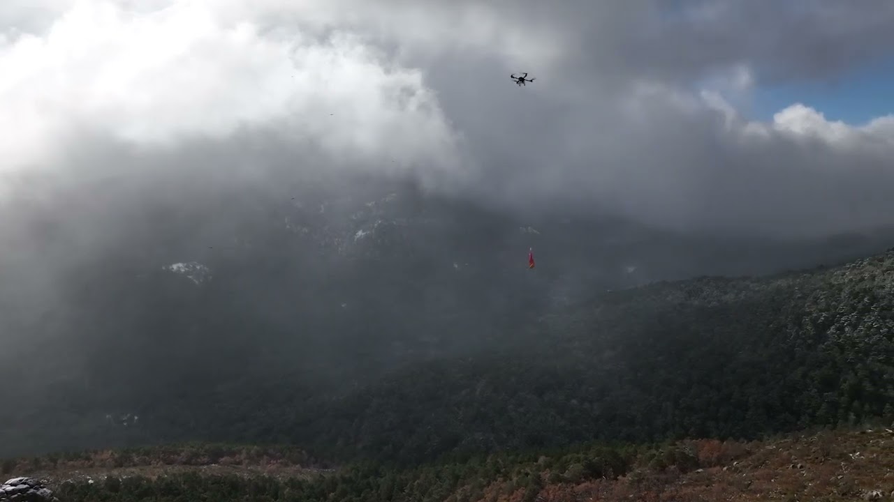 Vídeo: transporte de carga con dron para Tragsa en alta montaña