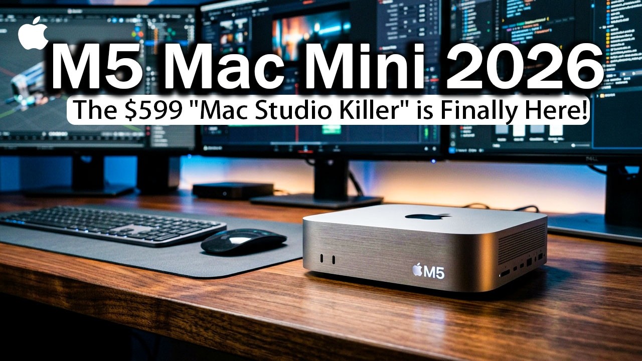 Утечка информации о Mac Mini с процессором Apple M5: «Убийца Mac Studio» за 599 долларов наконец-...