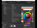 How to color selection and choose Playmode tint color in unity