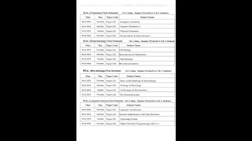 Jiwaji University MSC exam time table #trending #motivation #viral