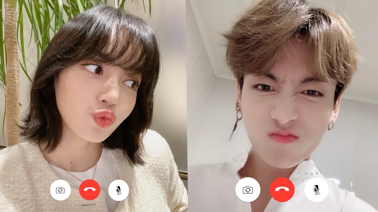 jungkook and lisa video call | Hindi dubbed