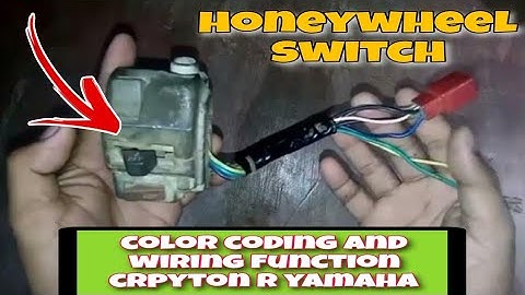 HONEY WHEEL SWITCH / LEFT SIDE HANDLE SWITCH / CRYPTON R YAMAHA / COLOR CODING AND WIRING FUNCTION