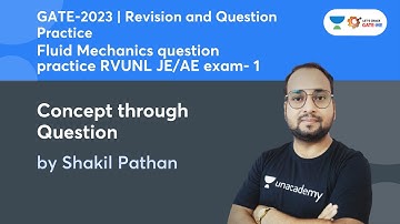 Fluid Mechanics | Question Practice RVUNL JE/AE Exam Part- 1| Concept Through Question|Shakil Pathan