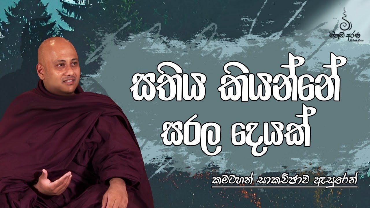 සතිය කියන්නේ සරල දෙයක් - Ven Aluthgamgoda Gnanaweera Thero | නිහඬ අරණ