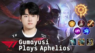 T1 ADC Gumayusi Plays Aphelios | Watch a Pro Rank Without Downtime