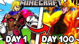 I Survived 100 Days in JoJo's Bizzare Adventure Minecraft Mod