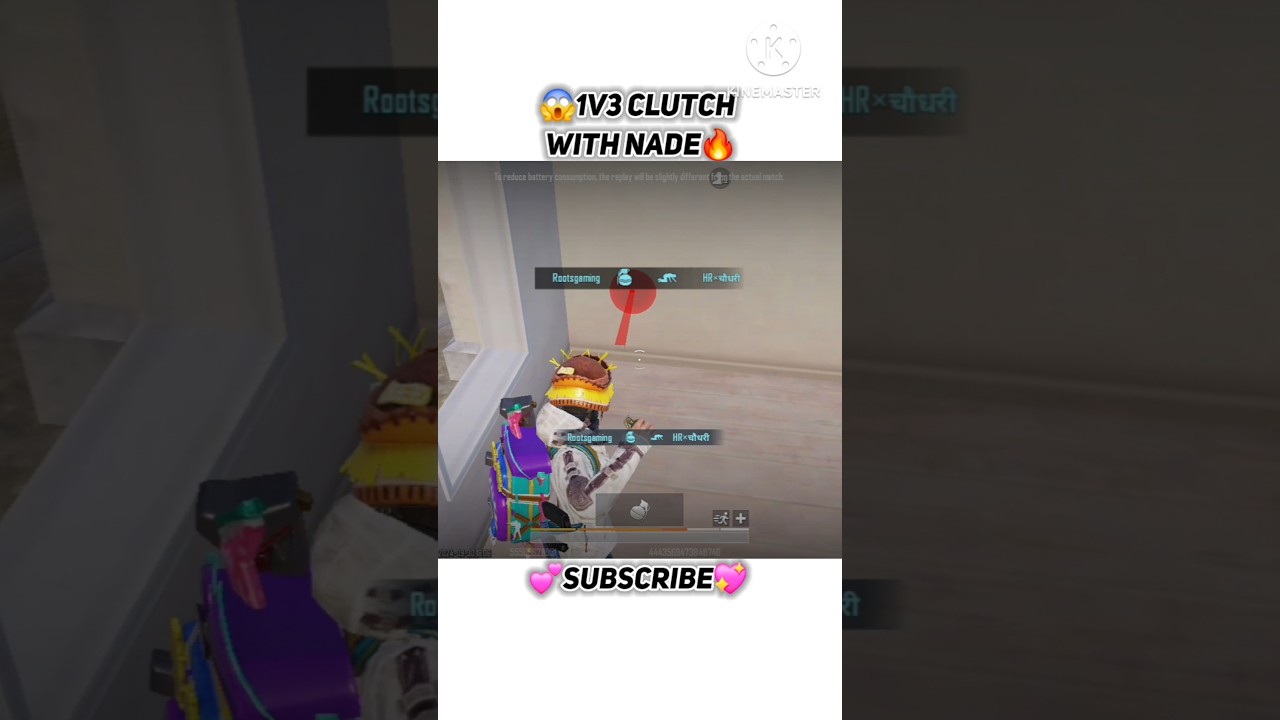 🔥1v3 Clutch With Nade💣🔥