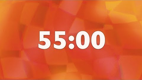 Simple 55 Minute Countdown Timer ❊ No music and relaxing visuals for ADHD