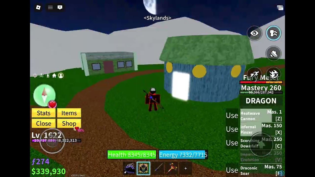 Playing blox fruit with my friends 