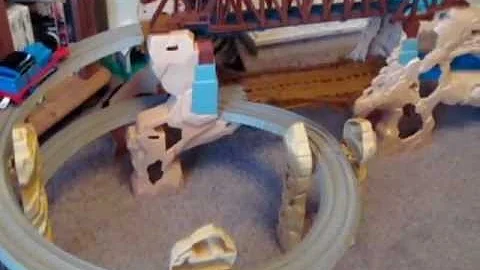 Cute kitten Kizzie and train set